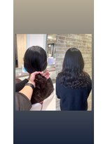 アース 荻窪店(HAIR&MAKE EARTH) コテ巻き風パーマ