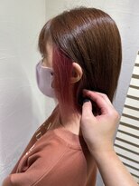 アジールヘア 池袋東口店(agir hair)&nbsp;20代30代40代大人インナーカラー耳掛け切りっぱなし大人ボブ