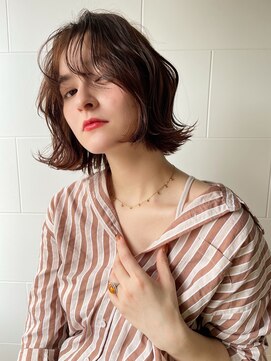 サフィー 京都 四条烏丸(Saffy) 外ハネボブ×オリーブグリーン