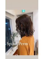 春オススメのレイヤーボブスパイラルパーマ
