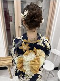 浴衣ヘア ルーズアップスタイル