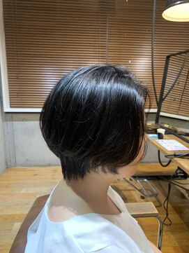 キャンバス 川崎(canvas.) 前髪長めのまあるいショート/片平/川崎/美髪カラー/髪質改善/艶