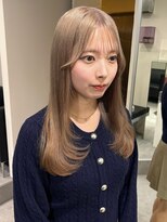 ベレーザ 渋谷(BELEZA)&nbsp;11014艶髪マロンベージュ韓国風巻きミルクティーベージュロング