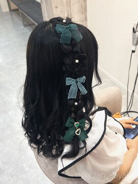 クランルシェ(clan luce) お花編みたらし/心斎橋ヘアセット