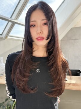 ロンドアンメゾン 原宿(Lond un Maison.) くびれヘア/アプリコットオレンジ/ハイライトカラー/レイヤー