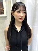 ワイドバングイメチェン美髪外ハネボブ+レイヤーカット韓国