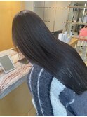 ナチュラルブラウン艶カラーロング髪質改善◎杉本