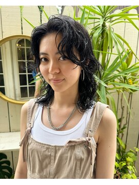 アデ オモテサンドウ(ade omotesando) デジタルパーマで叶えるおしゃれ女子ウルフヘア