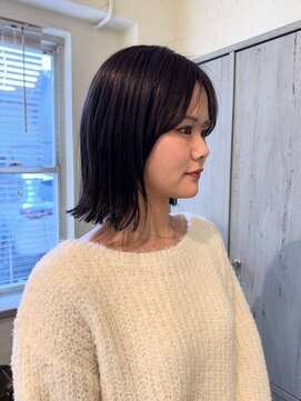 ボンド ヌーク(BOND / neuk) 【顔まわりレイヤー外はねボブ】 stylist 堀田