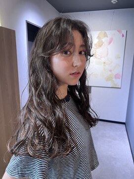 ノラ ギンザ(NORA GINZA) ドライパーマゆるめパーマウルフパーマミディアムパーマ銀座暗髪