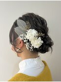 chignon_シニヨン_アップスタイル_ヘアセット