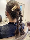 タイト ローポニー ヘアアレンジ 担当近森