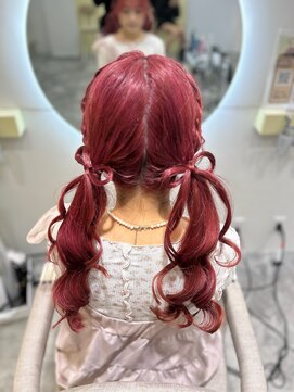 ヘアセット クラン ルシェ 心斎橋玉屋町店(hair set Clan luce) リボンツインテール