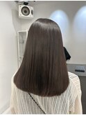 *ハッシュカットグレージュデザインカラーツートンカラー