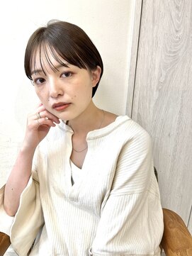 代々木/ブリーチなし/ショートボブ/酸性ストレート/新宿/韓国