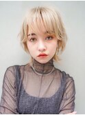 【GEEKS渋谷】ウルフカット/ブロンド/ハッシュカット/くびれヘア