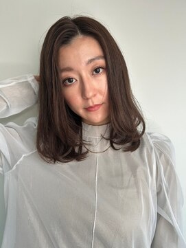 COVER HAIR ACADEMY 北浦和【カバーヘア アカデミー】北浦和西口店【4/6 OPEN(予定)】 ココアグレージュくせ毛風センターパートp1北浦和20代30代40代