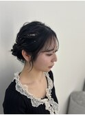 【ヘアセット】大人かわいいシニヨンヘア