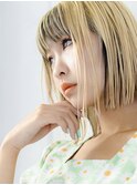 ROWEN_ワンレンボブ/デザインカラー/ブリーチ/ダブルカラー