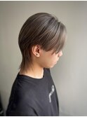 メンズウルフ×アッシュベージュ