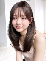 アイティー バイ アルバム 中野店(IT by ALBUM)&nbsp;グレージュロング暗めカラー韓国ヘア顔周りレイヤー_F51127