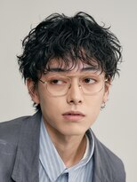 フィフス 大分(fifth)&nbsp;大分シャドウパーマメンズカットラウンドマッシュツーブロック