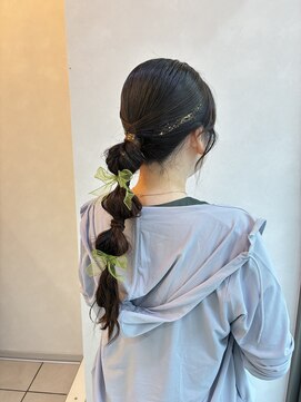ヴァンカウンシル 松本店(VAN COUNCIL) 大人かわいい編みおろし玉ねぎアレンジ！