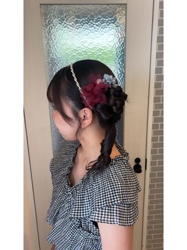 ヘアルーム クオーレ(hair room Cuore) side ponytail☆