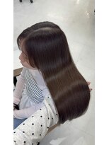 ミニヨン バイ ハピネス 高の原店(mignon by Happiness) 髪質改善/オリーブブラウン/顔まわり/艶髪/レイヤーカット