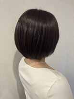 エルサフィロ キタハマ(el zafiro kitahama)&nbsp;20×30×40代×ツヤカラー×ショートボブ×ライラックカラー