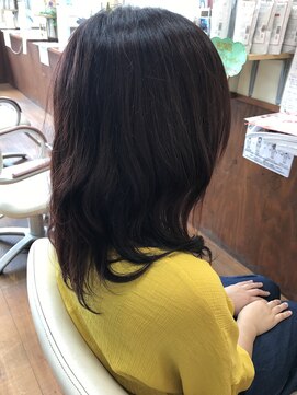 ヘアーフュージョンイザワ 赤系のカラー