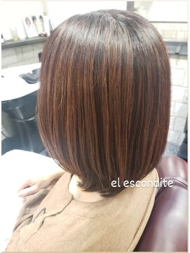 櫛の屋 実は白髪染めハイライトカラー！（el escondite  ゆっこ）