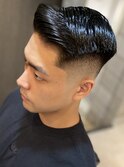 ハイスキンフェードビジネスサイドパート　バーバースタイル