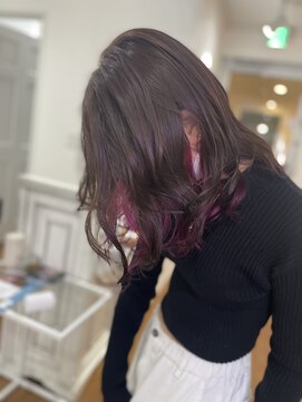 モアナ 逗子(MOANA) イヤリングカラー ピンクバイオレット