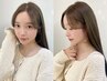 【艶髪度NO.1】Premium髪質改善TR+髪質改善inケアカラー+カット ¥20900