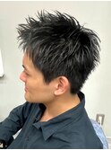 束感アップバングショート/刈り上げ/ツーブロック/ビジネス/練馬