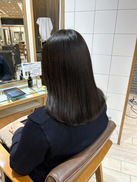 プラグ バイ ネオリーブ(plug by neolive) 黒髪×髪質改善 [髪質改善/縮毛矯正/レイヤーカット]韓国A