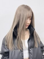 ニコ トウキョウ 渋谷(nico TOKYO)&nbsp;ホワイトベージュ/髪質改善/ダブルカラー/ケアブリーチ/10代20代