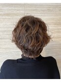 落ち着きナチュラル大人ボブパーマ【上桂/桂】