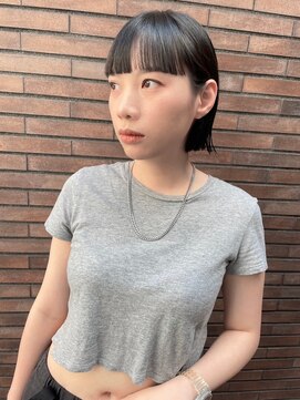 ヴァージ(Verge) レイヤーカット/ウェーブパーマ/前髪/こなれミディ[代官山駅]