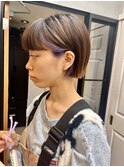 コンパクトボブインナーパープル