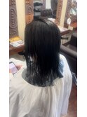ワンレンから刈り上げなしメンズショート