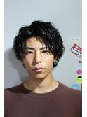新宿/メンズパーマ/波巻きパーマ/新宿理容室/新宿メンズヘア