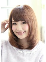 エミル 国分寺(emile)&nbsp;小顔に見せるセンターパートの伸ばしかけミディアム【国分寺】