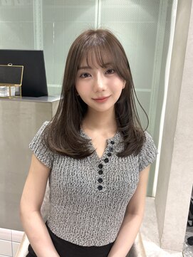 ロンド マーレ 天神大名店(Lond mare) ホワイトグレージュ/ミニウルフ/チェリーブラウン/レイヤー