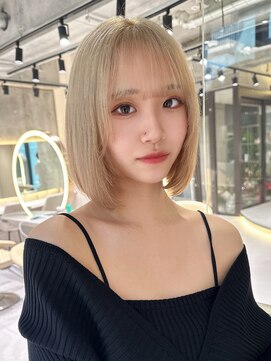 ロール 博多(Role) ブリーチボブ/ミルクティーベージュ/ボブ