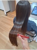 ロングスタイル＋髪質改善グレイスシルクカラー