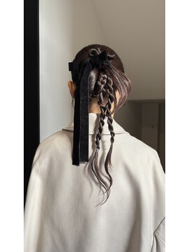 ロングカチモリヘアセット
