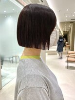 ソー 銀座(SAUT)&nbsp;髪質改善ストレート/ピンクブラウン/ミニボブ