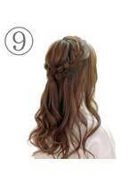 ホワイト 久屋大通店(White)&nbsp;編み込みハーフアップ